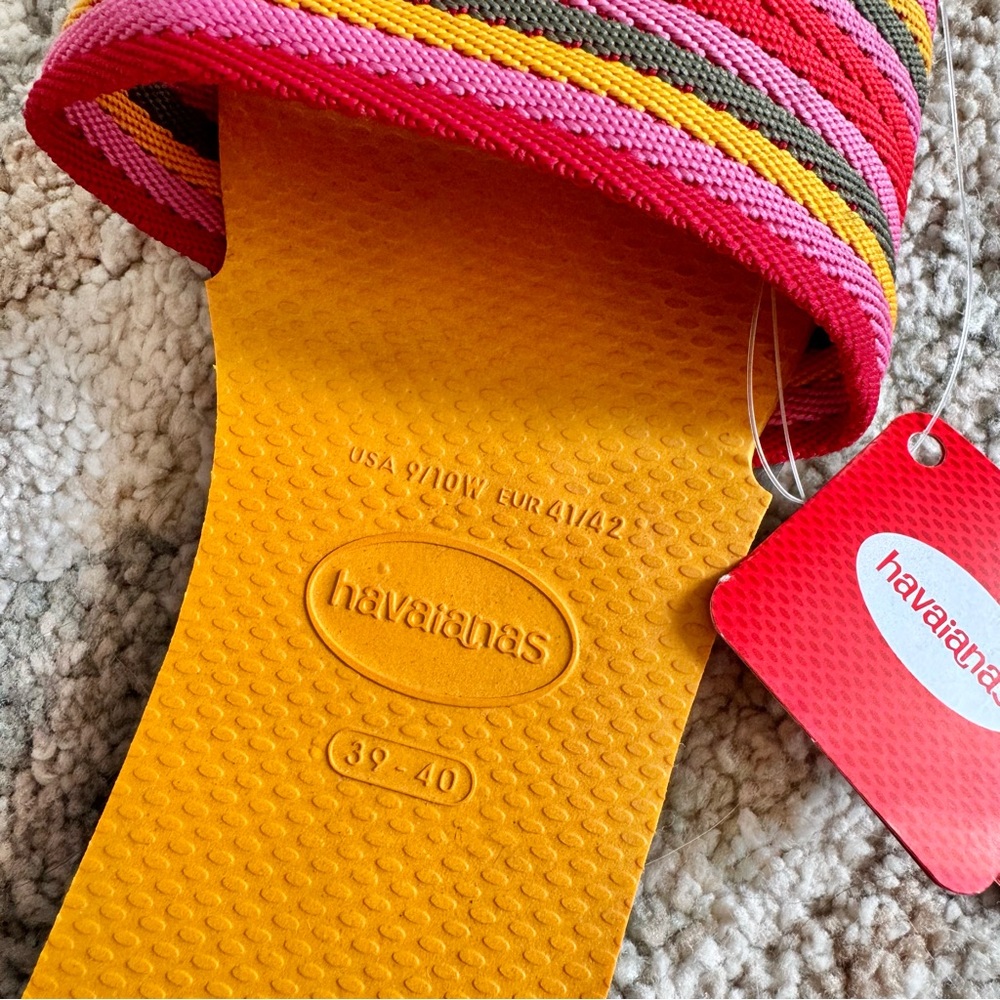 NWT Havaianas You Malta Mix Sandals, Orange Citrus, Multiple Sizes - Picture 10 of 10